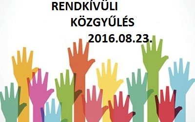 2016.08.23. Rendkívüli közgyolés