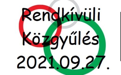 Rendkívüli Közgyűlés, 2021.09.27.
