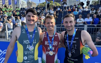 Sporttörténelmi diadal: Mocsári Bence aranyérmes a yokohamai Paratriatlon Világsorozatban