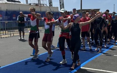Erős versenyzéssel hatodik a fiatal magyar mixváltó a triatlon-vb-n, Mocsári Bence 8. a PTS5 kategóriában